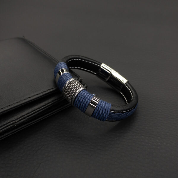 Pulsera de cuero Jack Blue