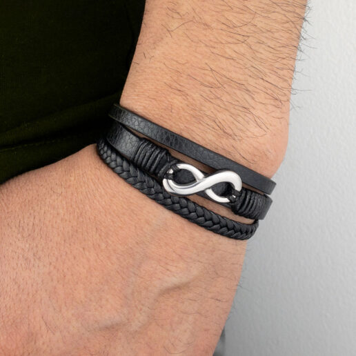 Pulsera de cuero Infinite