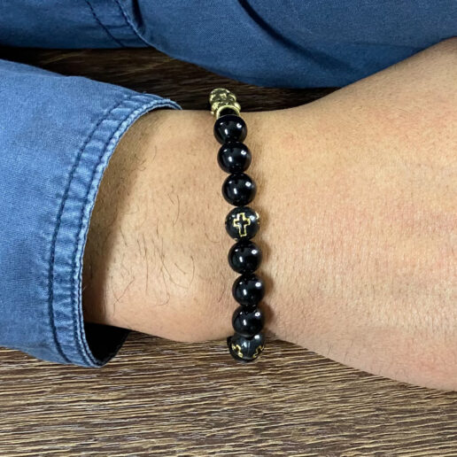 Pulsera piedras naturales Kors