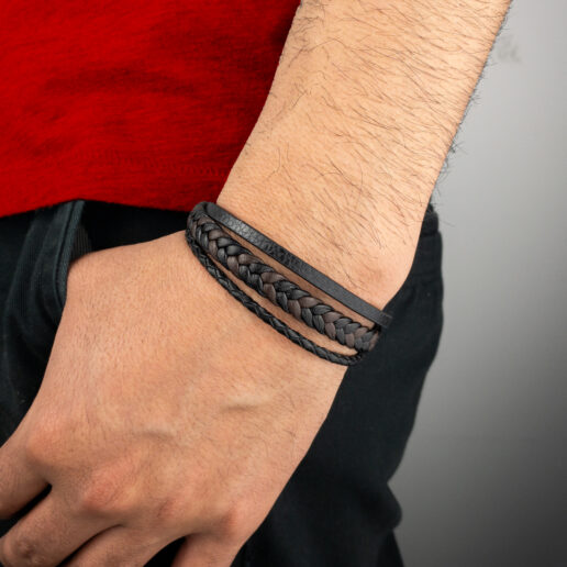 Pulsera de cuero Montana Coffe