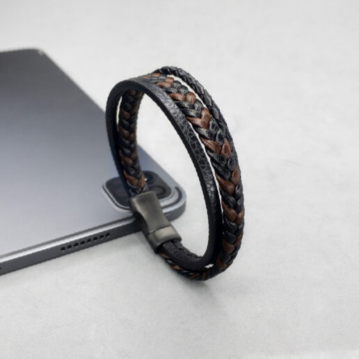 Pulsera de cuero Montana Coffe