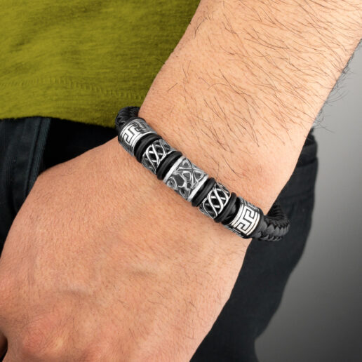 Pulsera de cuero premium Zeus