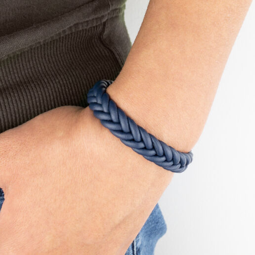 Pulsera de cuero Sierra Blue