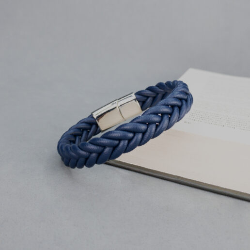 Pulsera de cuero Sierra Blue