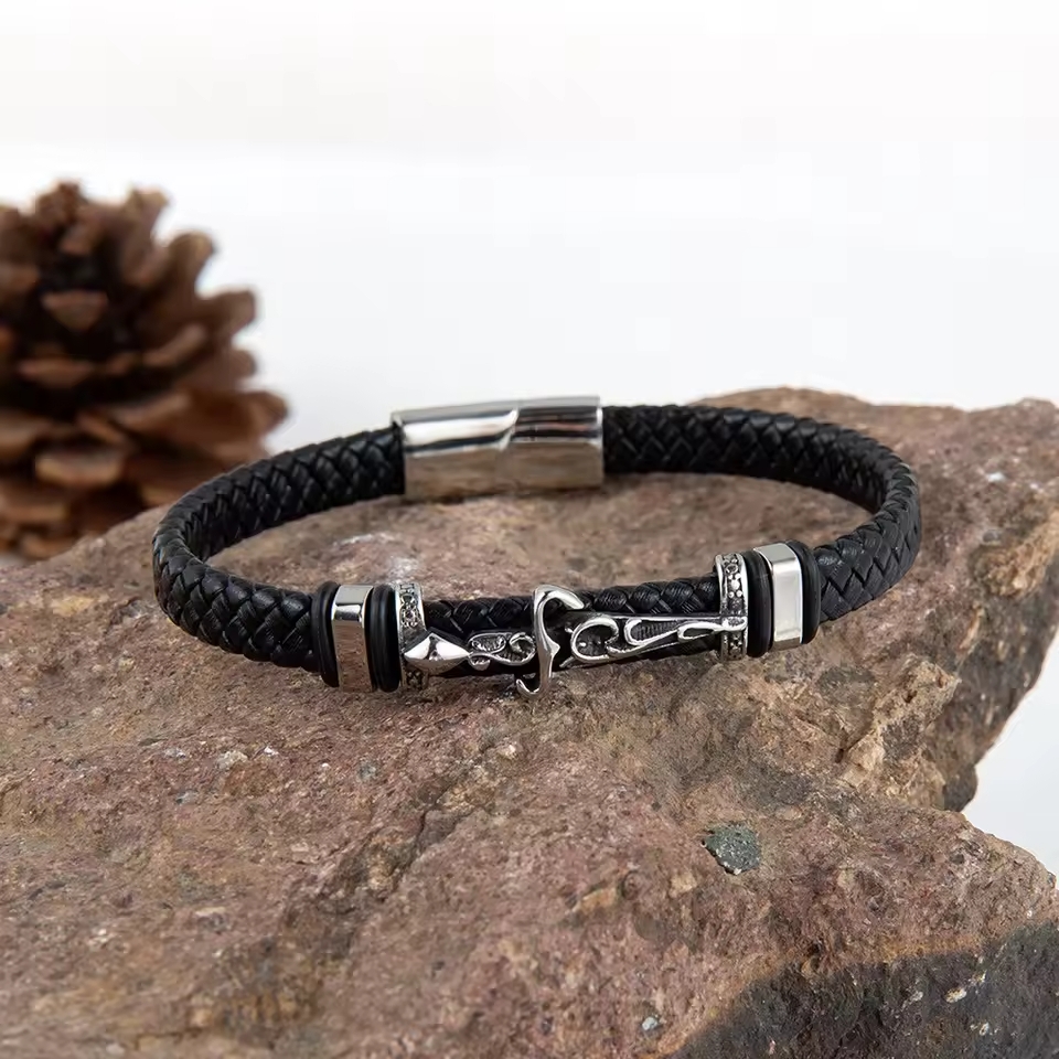 Pulsera Cuero Retro