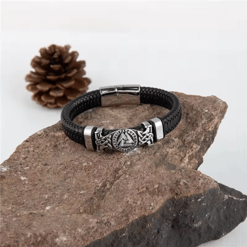 Pulsera cuero vegvisir